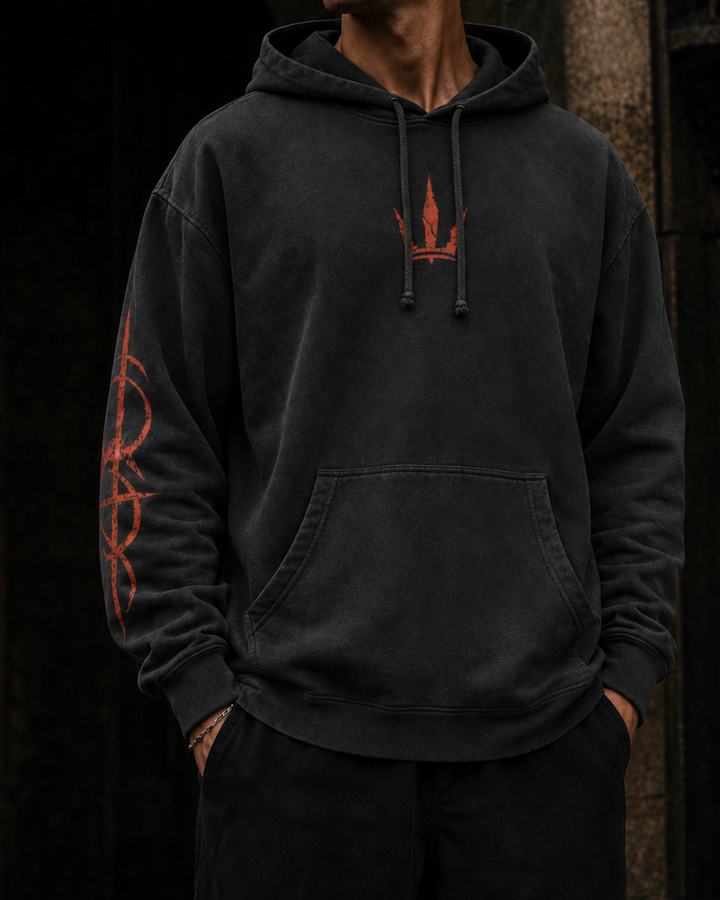 ASHEN pigment dyed heavyweight hoodie