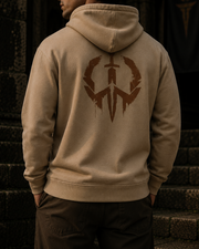 Warden Sandstone garment dyed hoodie