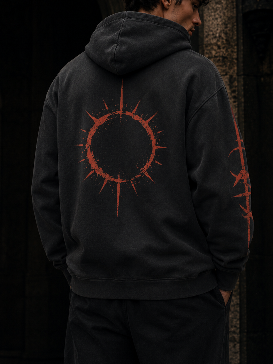 ASHEN pigment dyed heavyweight hoodie