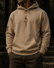 Warden Sandstone garment dyed hoodie